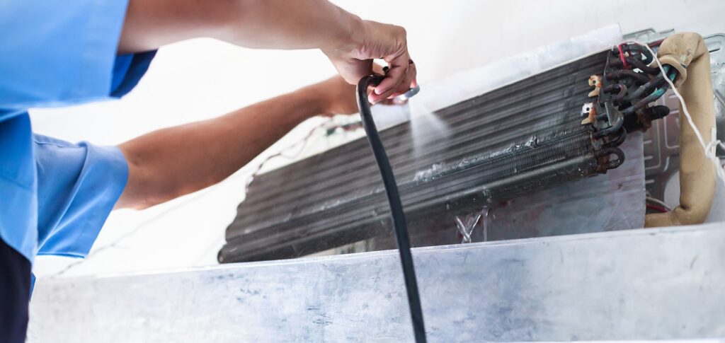 HVAC Coil Pressure Wash Cleaning Fairfax Virginia